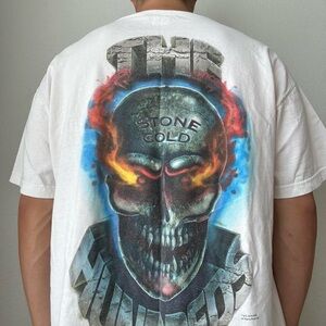 WWE x The Hundreds Stone Cold Steve Austin White Graphic T-Shirt